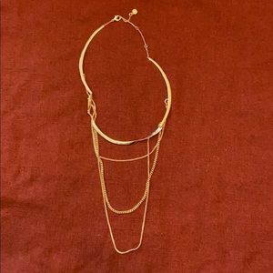 Never worn Stella & Dot gold Drape Collar necklace